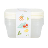 Plastic storage set - 4 Storage Box for Snacks & Fruits